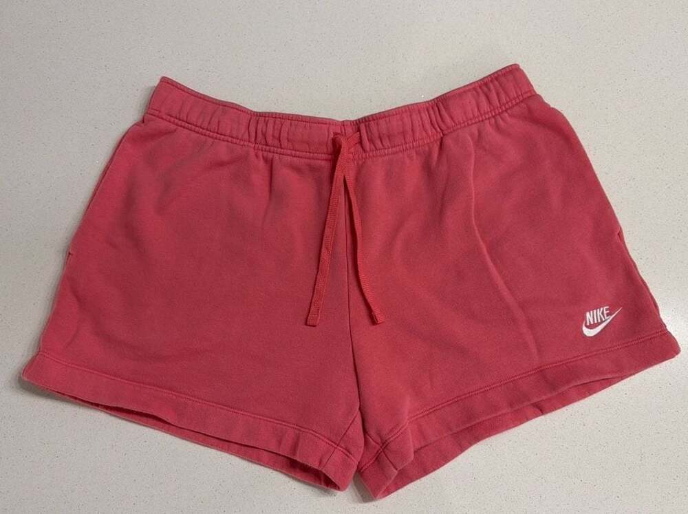 Nike Sportswear Essential Women's French Terry Fleece Shorts in Pink